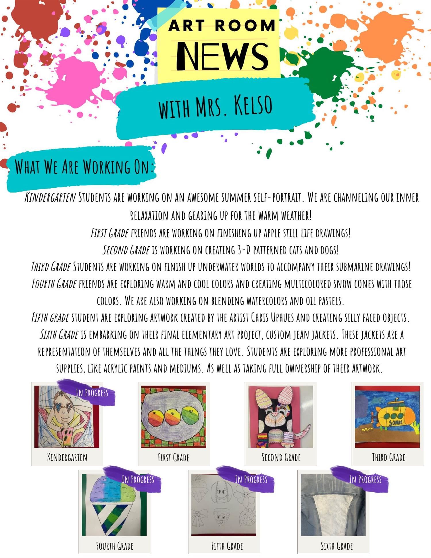 Art Room News Letter